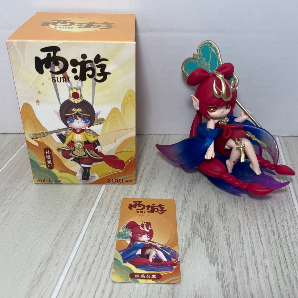 Rolife SURI Journey to the West Series Princess Iron Fan Figure Red Blue A
